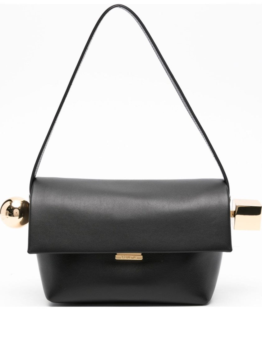 Jacquemus Structured Black Shoulder Bag