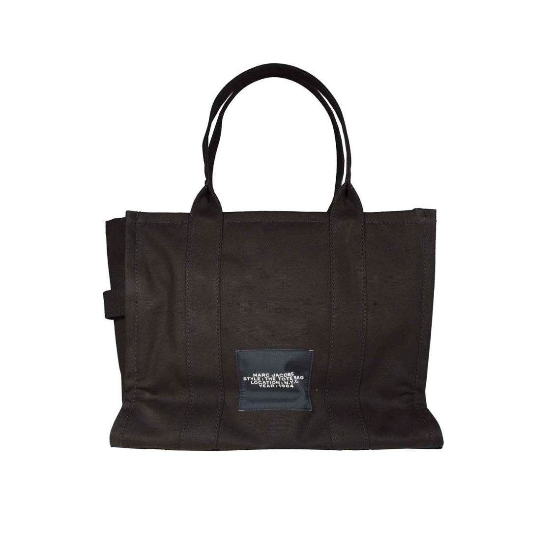 Marc Jacobs Large Black Canvas Tote Bag