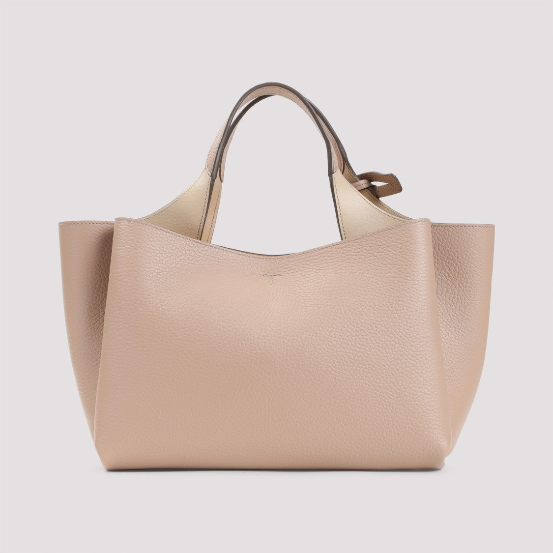 Tod's Natural Ginger Beige Leather Apa Bag