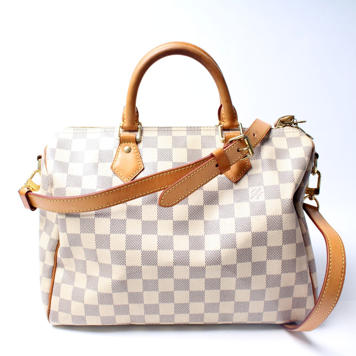Speedy 30 Bandouliere Damier Azur