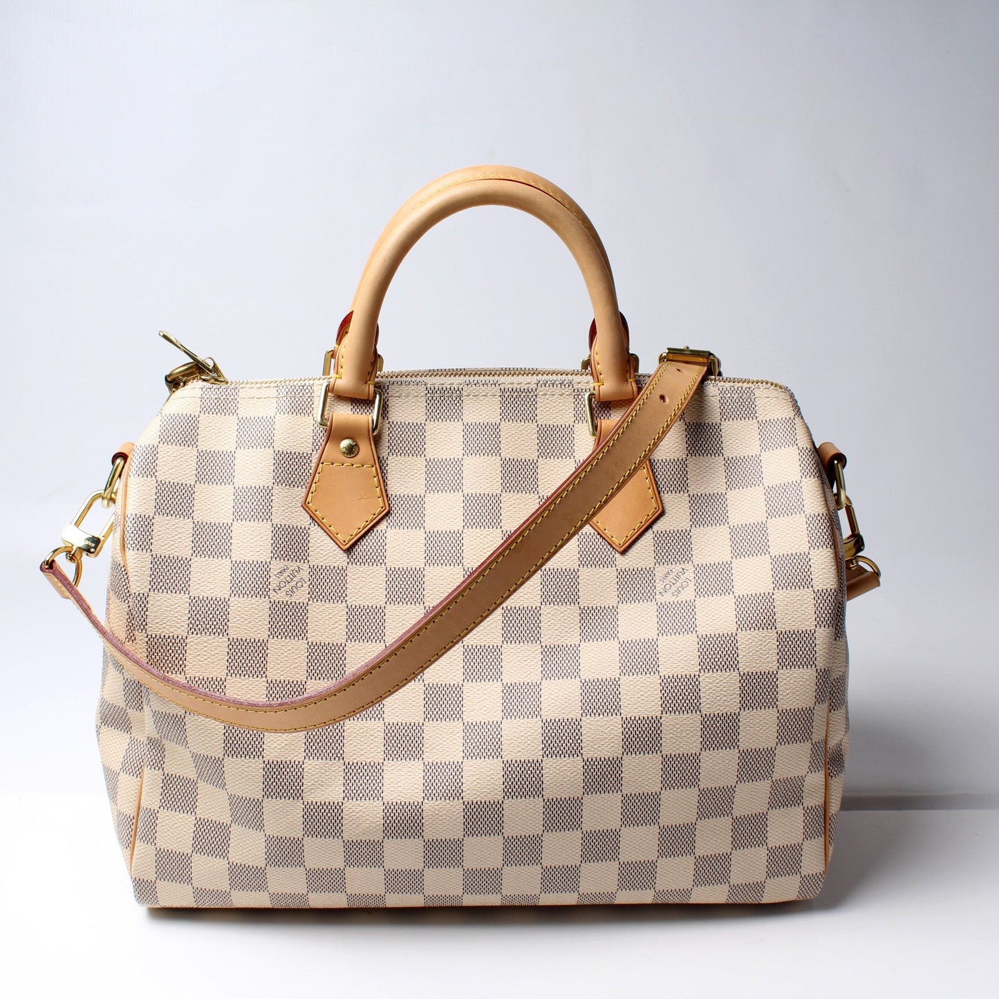 Speedy 30 Bandouliere Damier Azur