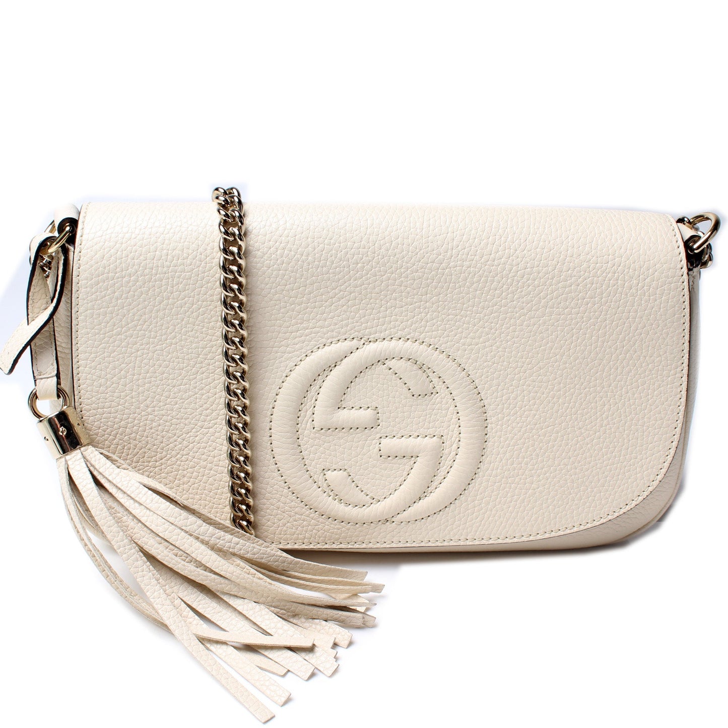536224 Soho Chain Tassel Flap Bag