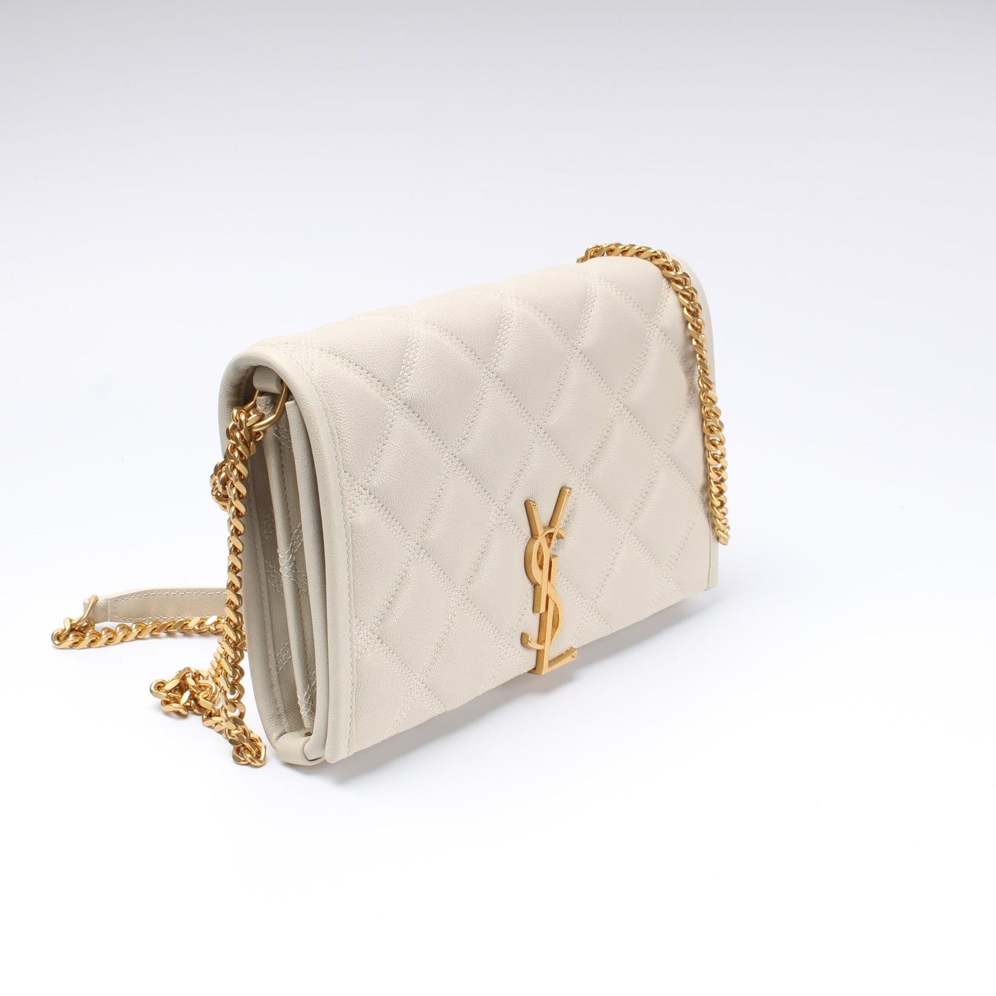 Becky Chain Wallet In Quilted Lambskin 585031
