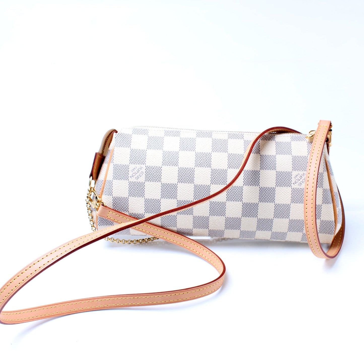 Eva Clutch Damier Azur