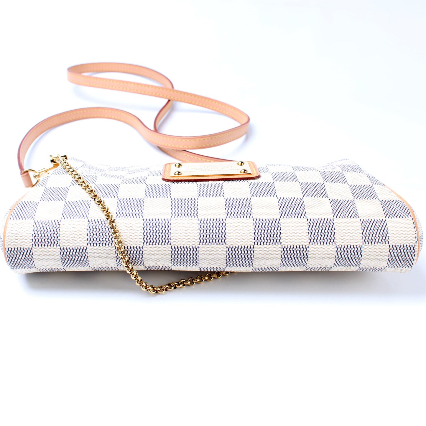Eva Clutch Damier Azur