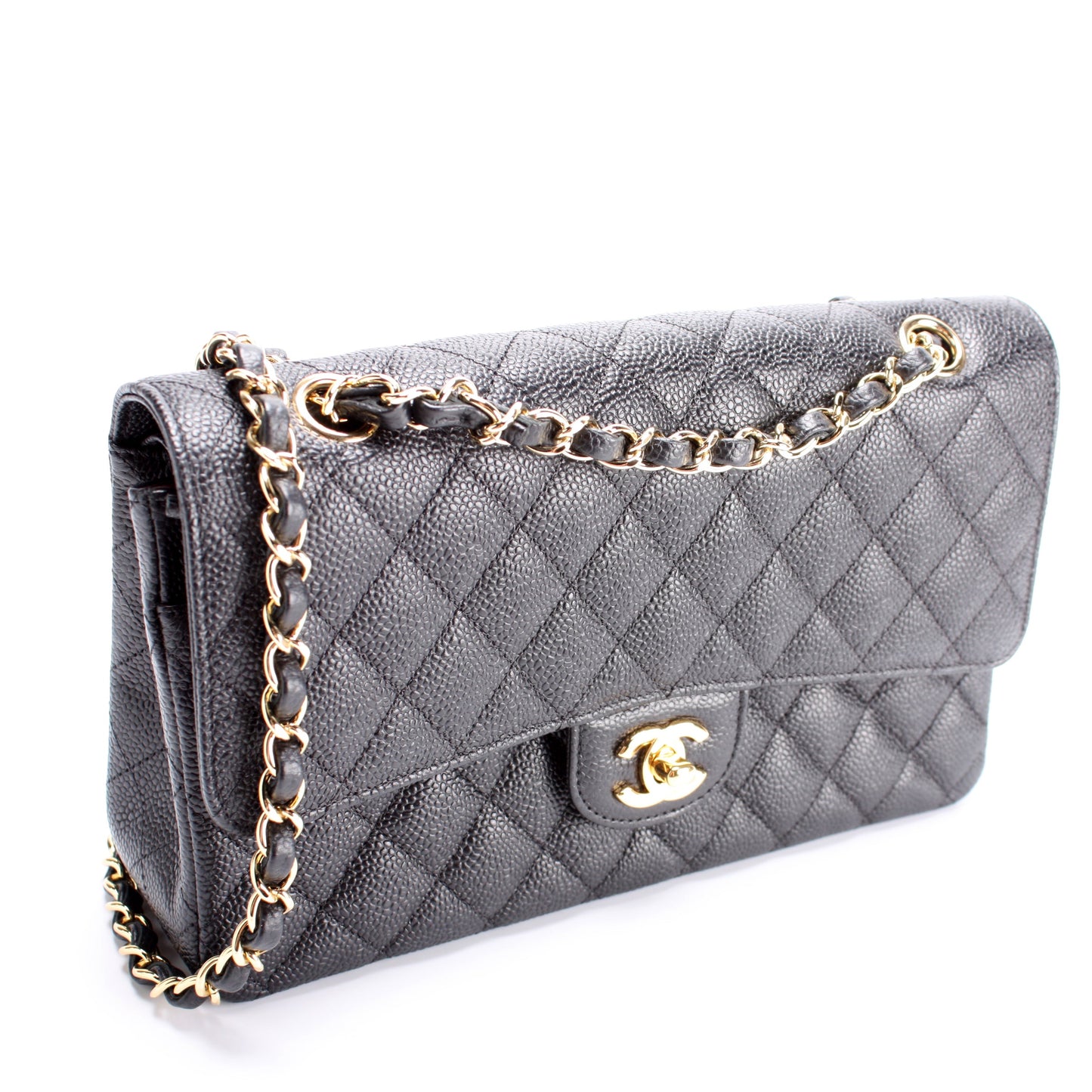 Classic Flap Medium Caviar 17M