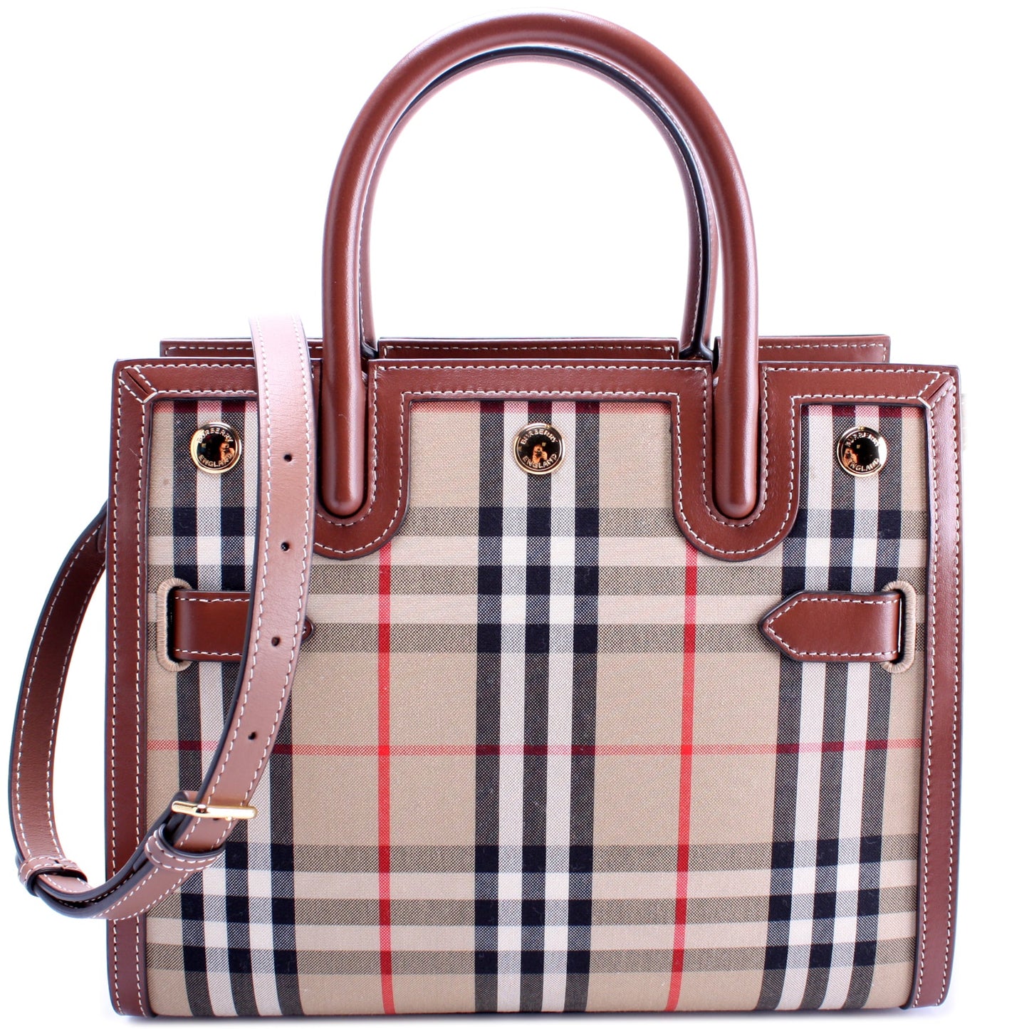Mini Title Bag Vintage Check/Leather