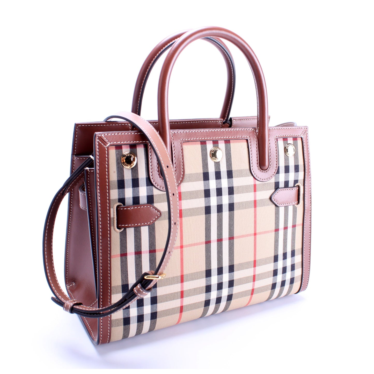 Mini Title Bag Vintage Check/Leather
