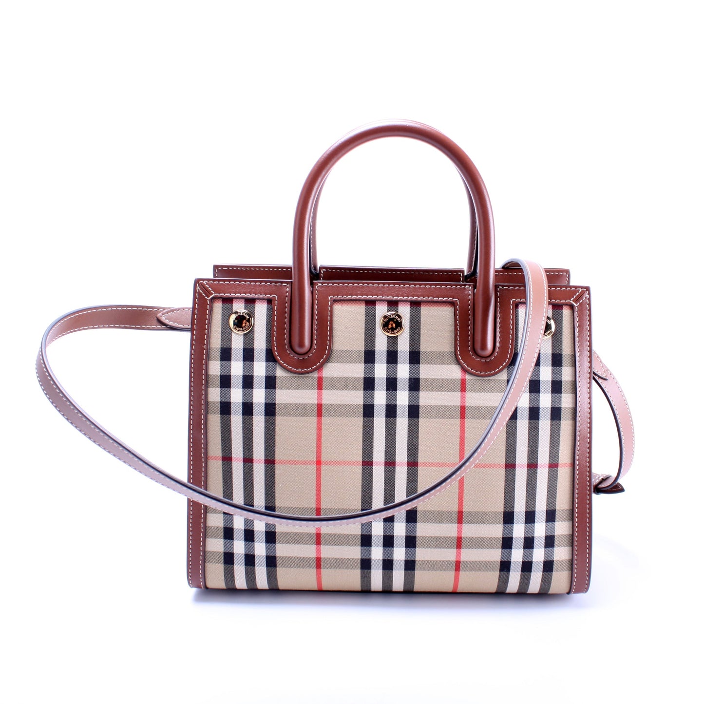 Mini Title Bag Vintage Check/Leather