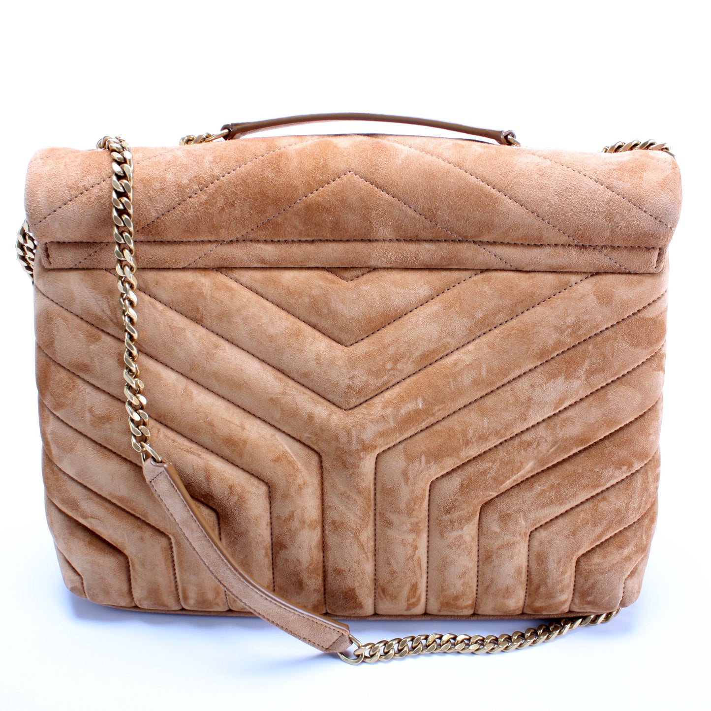 Loulou Medium Quilted Suede