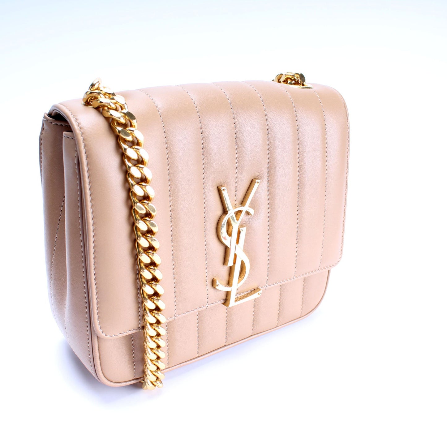 Vicky Medium Chain Bag Lambskin