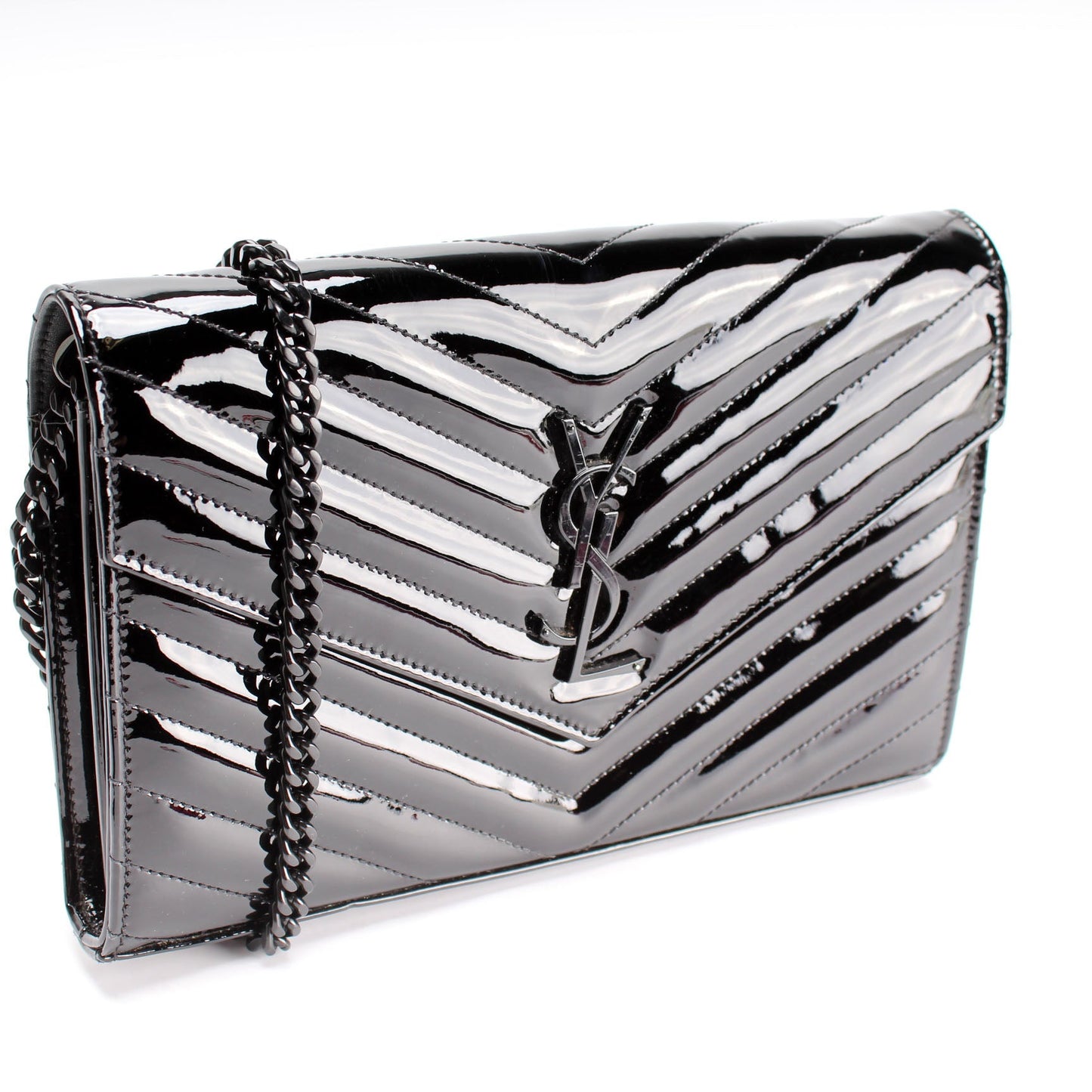 Cassandre Patent Chain Wallet