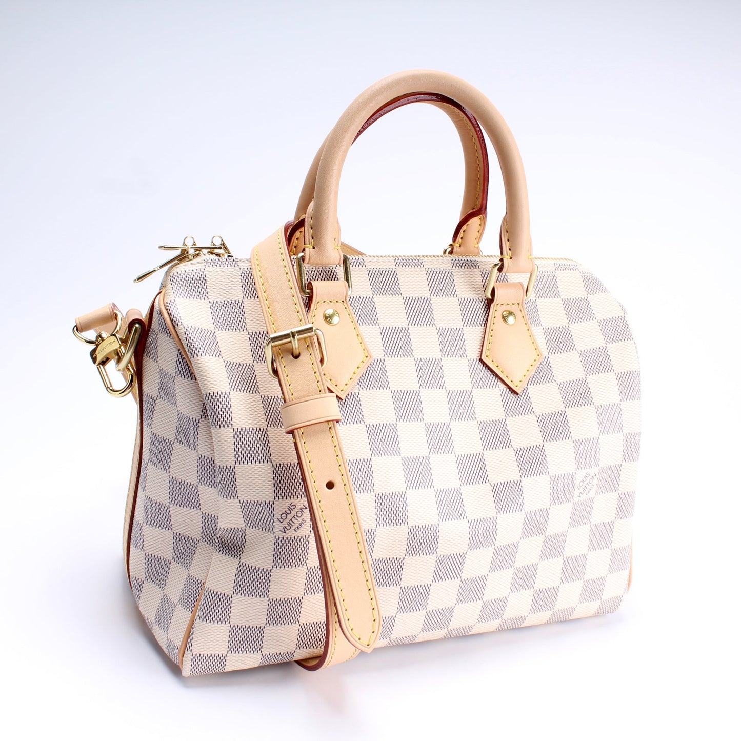 Speedy 25 Bandouliere Damier Azur