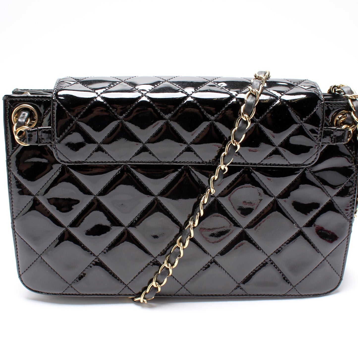 Golden Class Accordion Flap Paten Bag