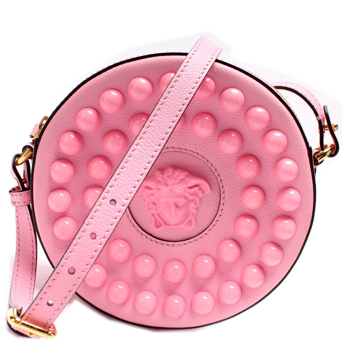La Medusa Studded Round Camera Bag