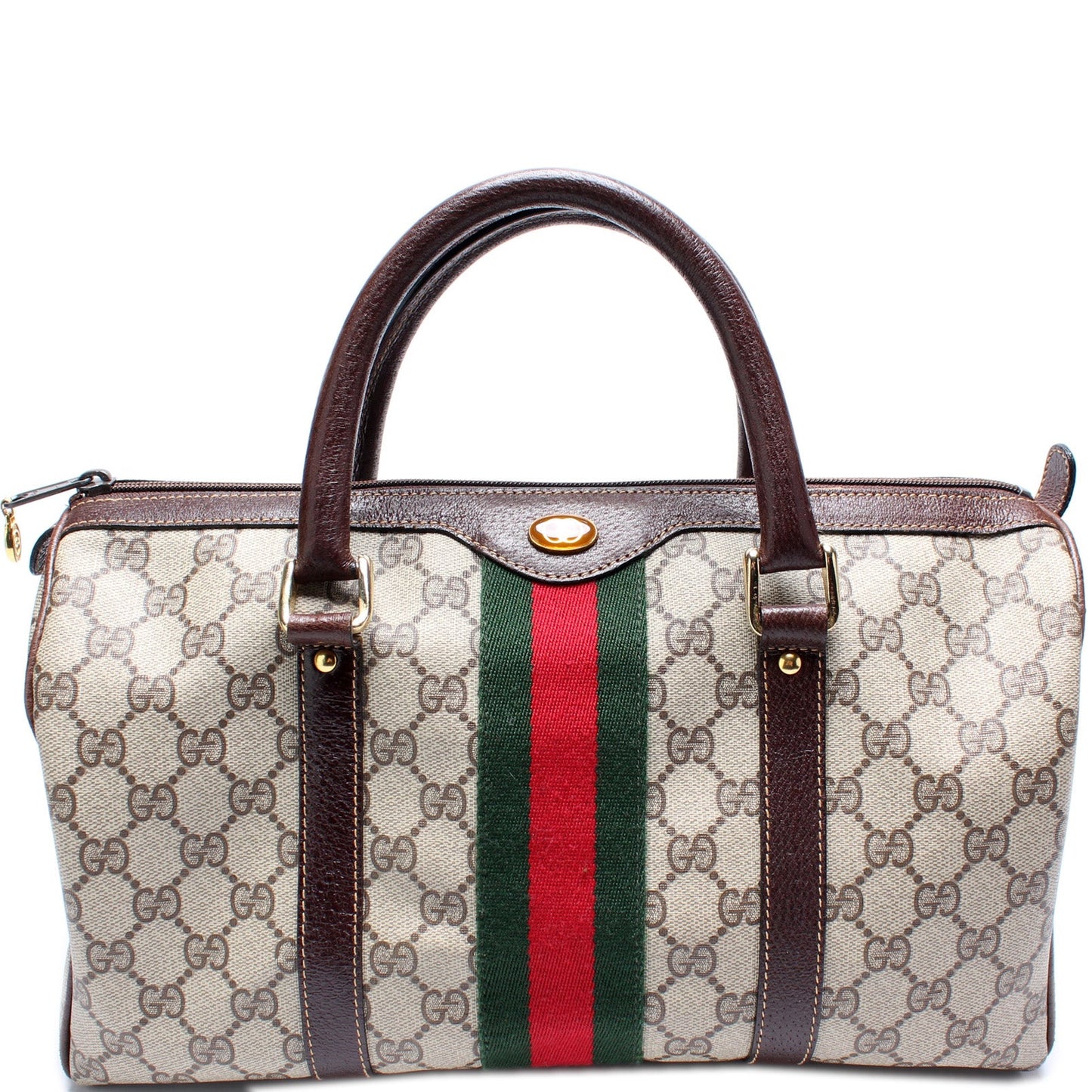 GG Supreme Large Boston Bag Vintage