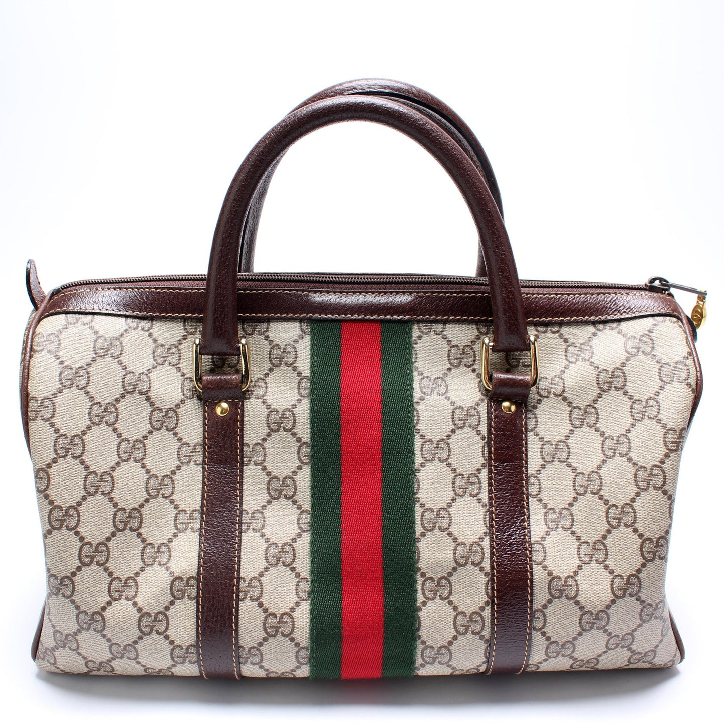 GG Supreme Large Boston Bag Vintage
