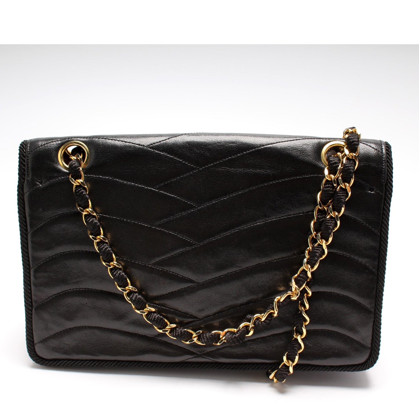 Scallop Quilted Flap Bag Vintage Lambskin
