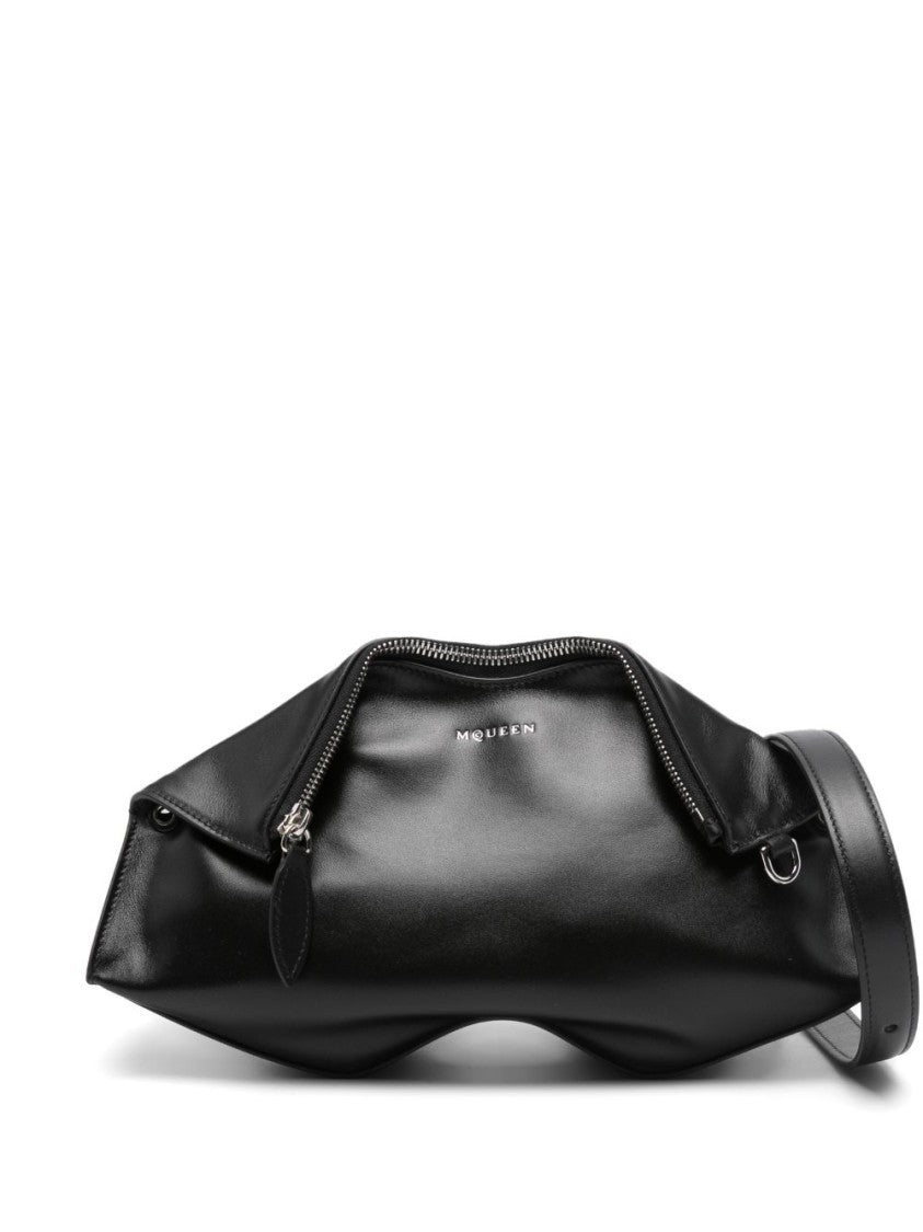 Alexander Mcqueen Black Calfskin Leather Bag