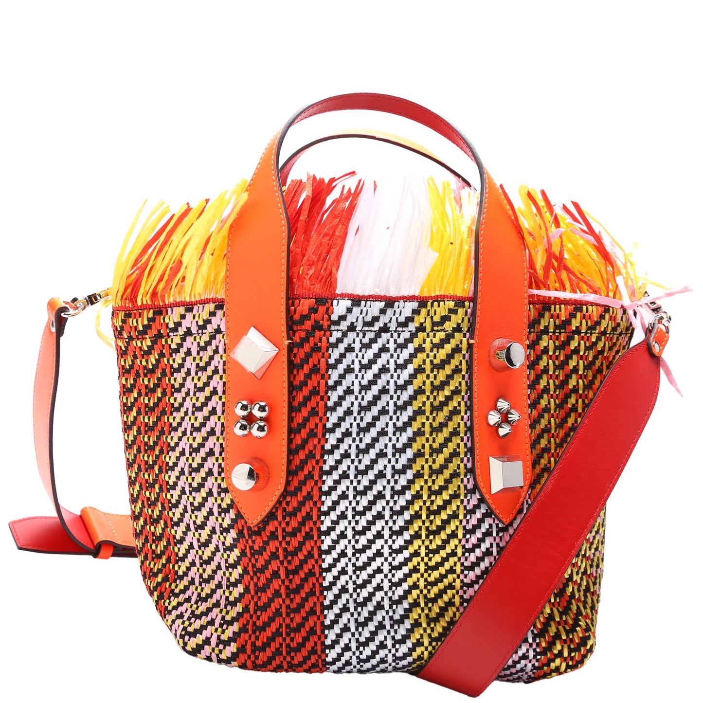 Frangibus Fringe Raffia Small Tote