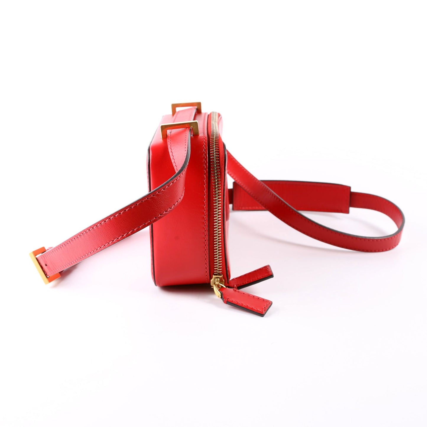 V Sling Crossbody Calfskin Red