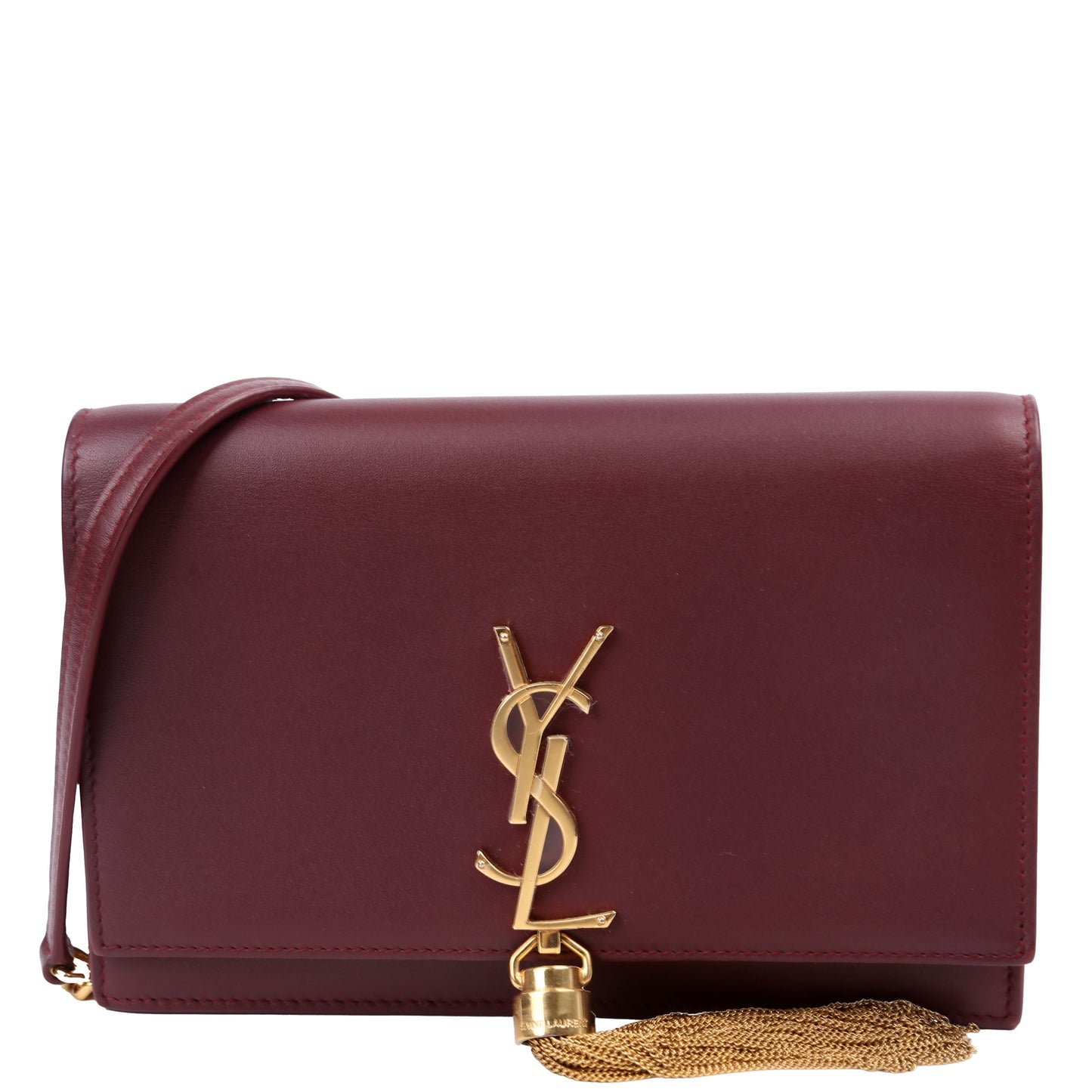 Kate Tassel Chain Wallet Maroon