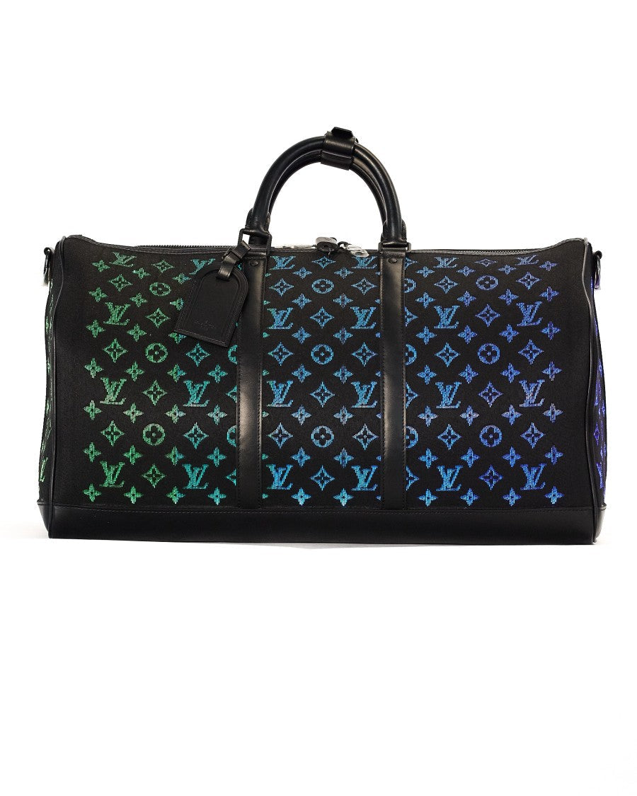 Louis Vuitton Keepall 50 Bandouliere Monogram Light Up Nero