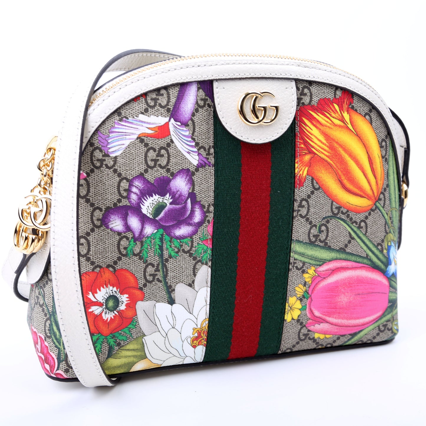 Ophidia GG Flora Small Crossbody