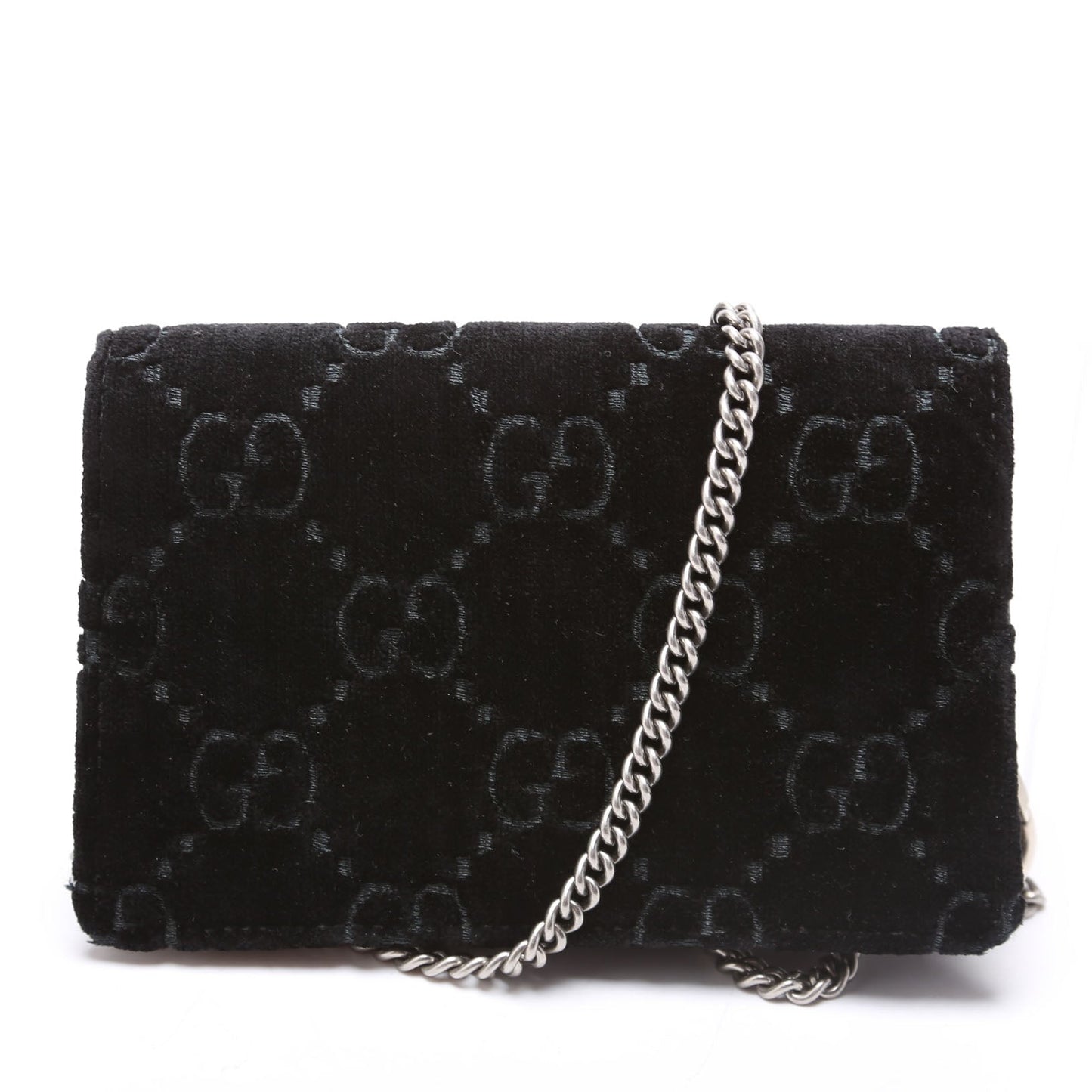 476432 Dionysus GG Velvet Super Mini Black
