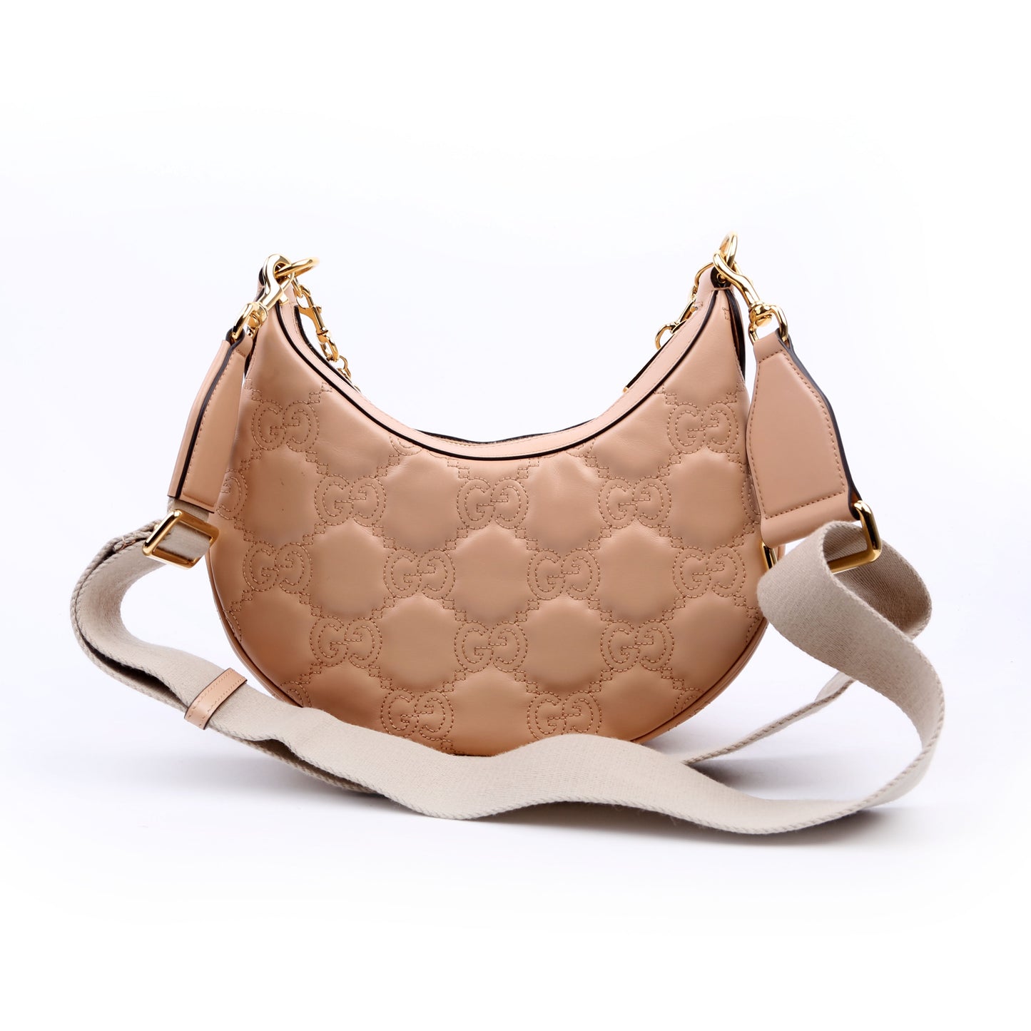 739709 Matelasse Small Bag Tan