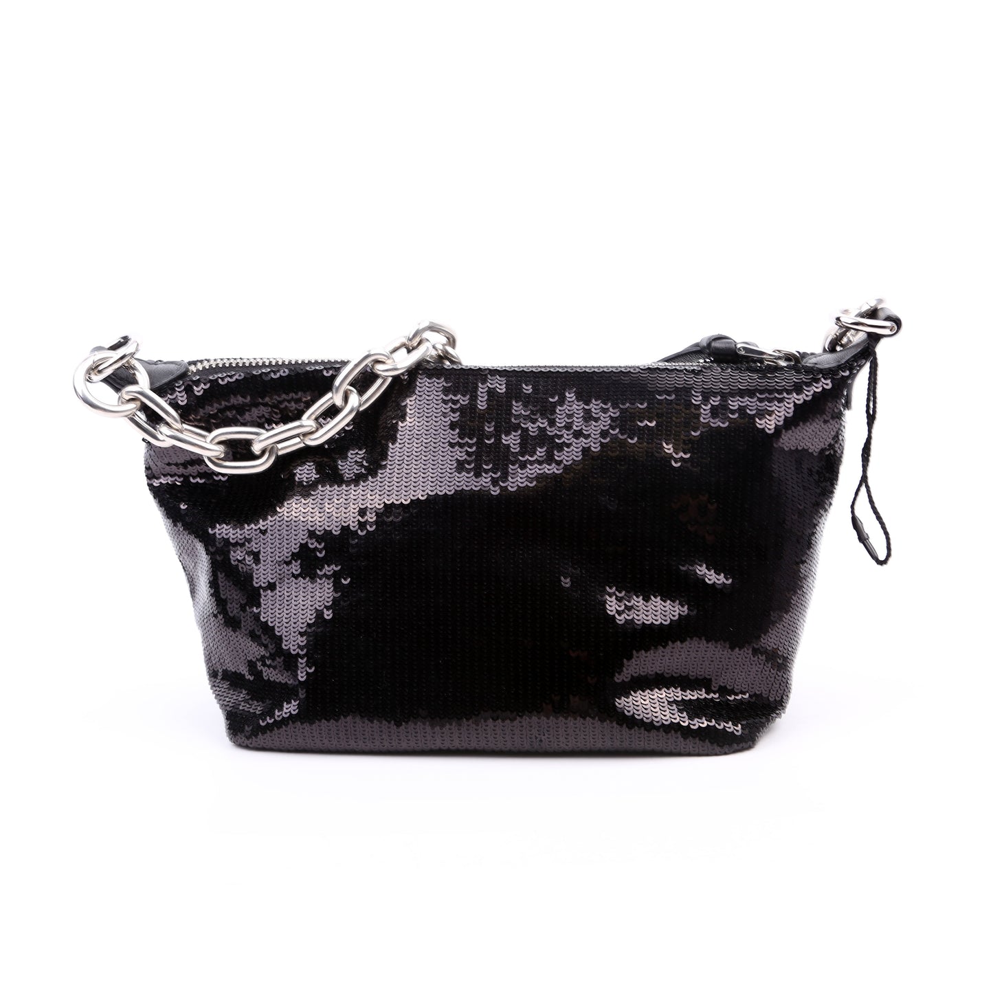 League Spirit Sequin Shoulder Bag Black/White