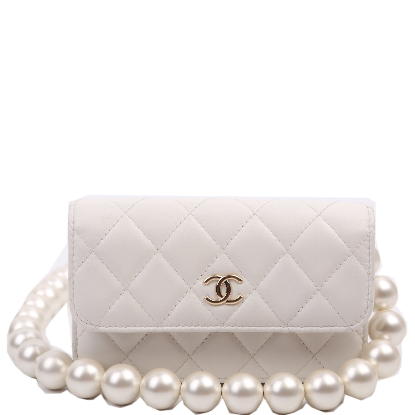 Maxi Pearls WOC Lambskin 30M White