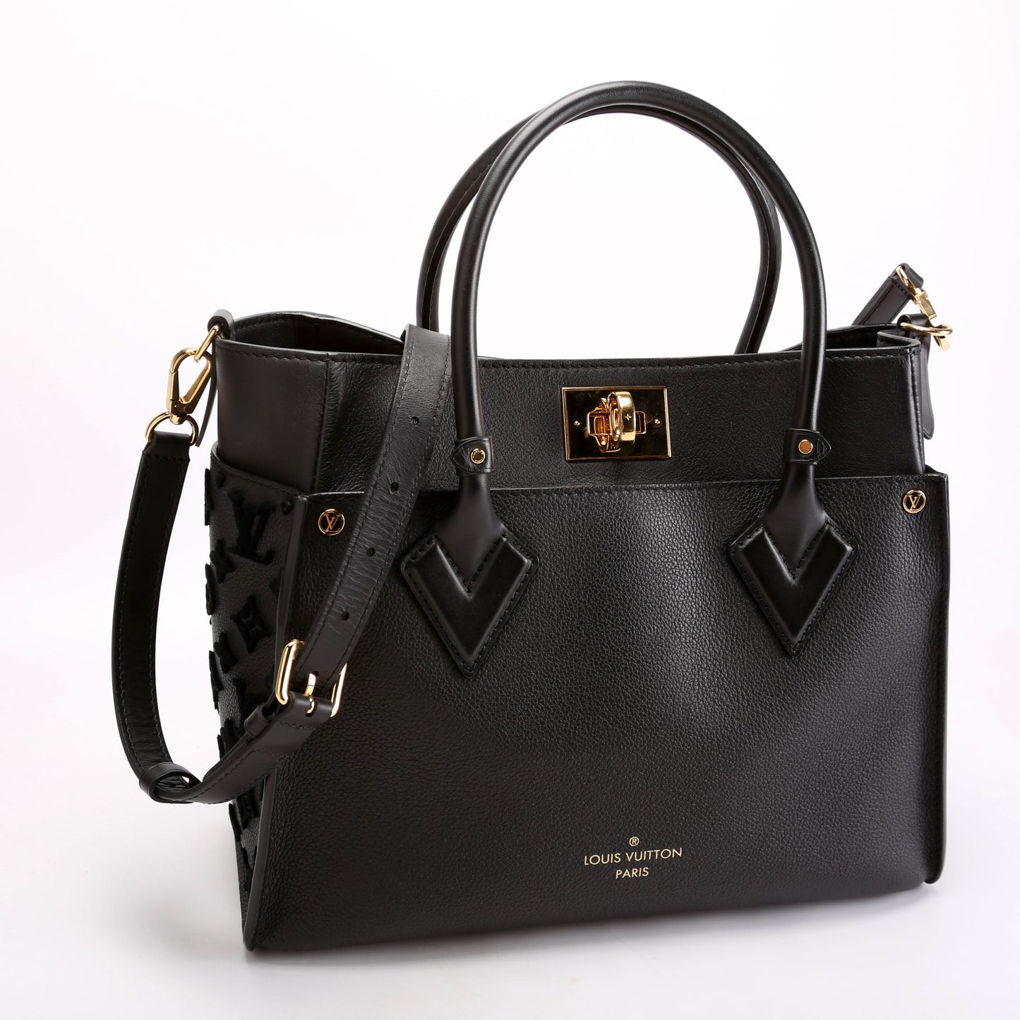 On My Side MM Calfskin Black