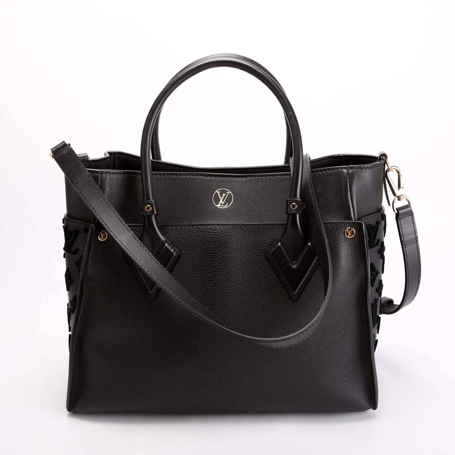 On My Side MM Calfskin Black