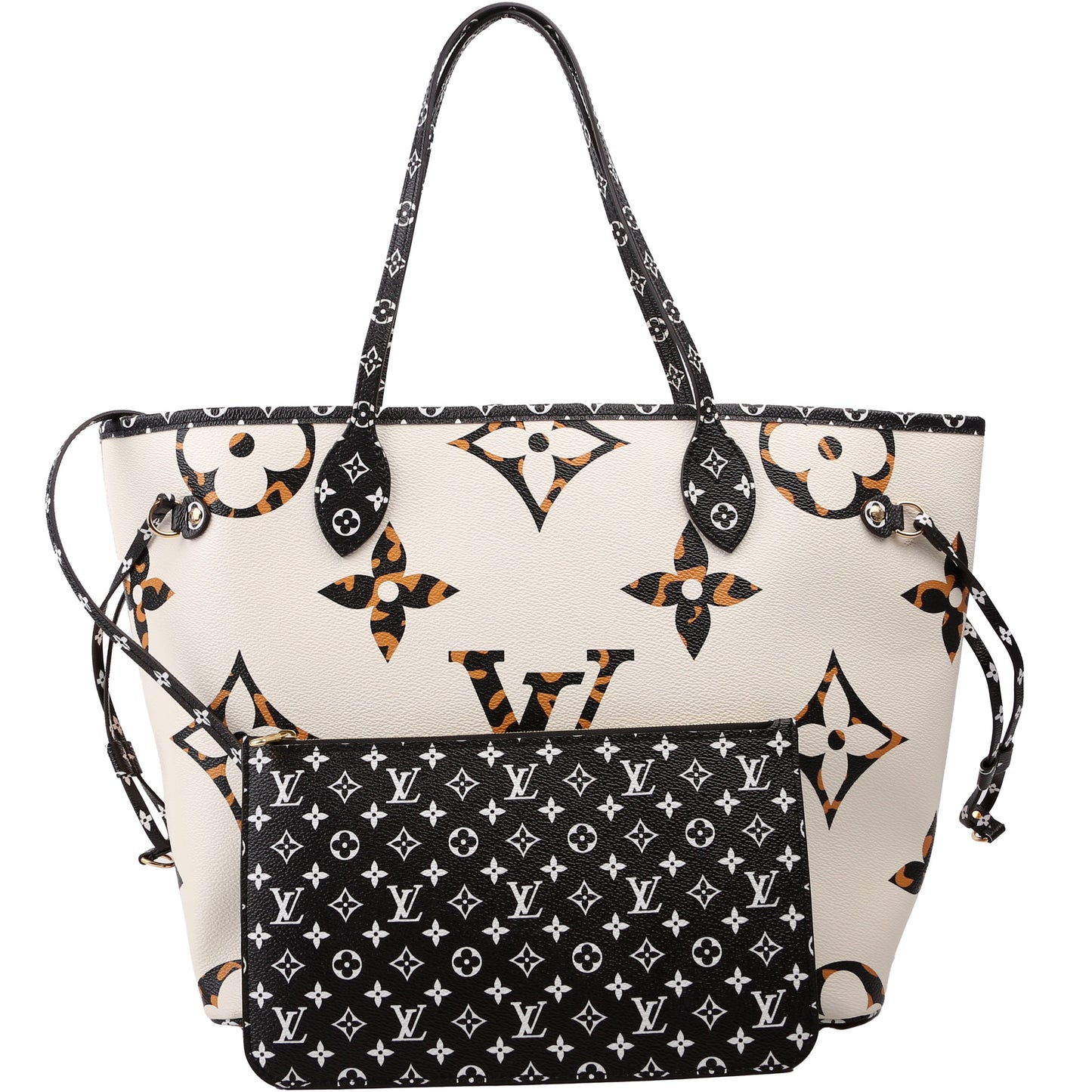 Neverfull With Wallet MM Jungle Black/Orange