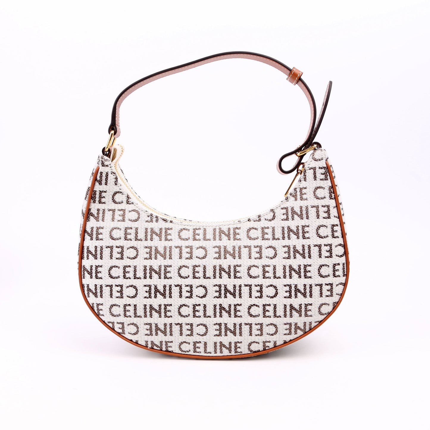 Ava Triomphe Medium Jacquard Logo/Calfskin
