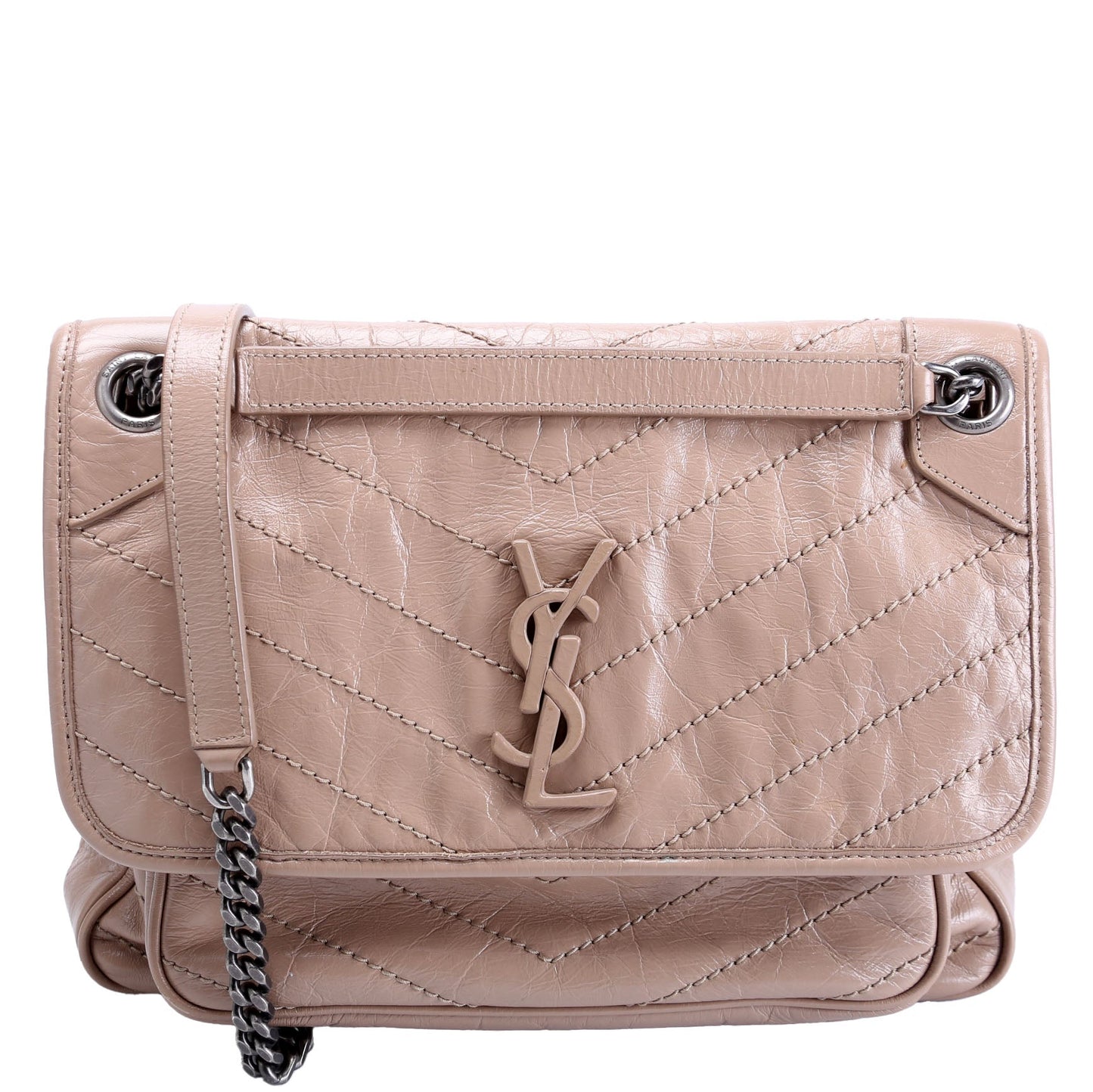 Niki Medium Crinkle Leather 633158 Tan