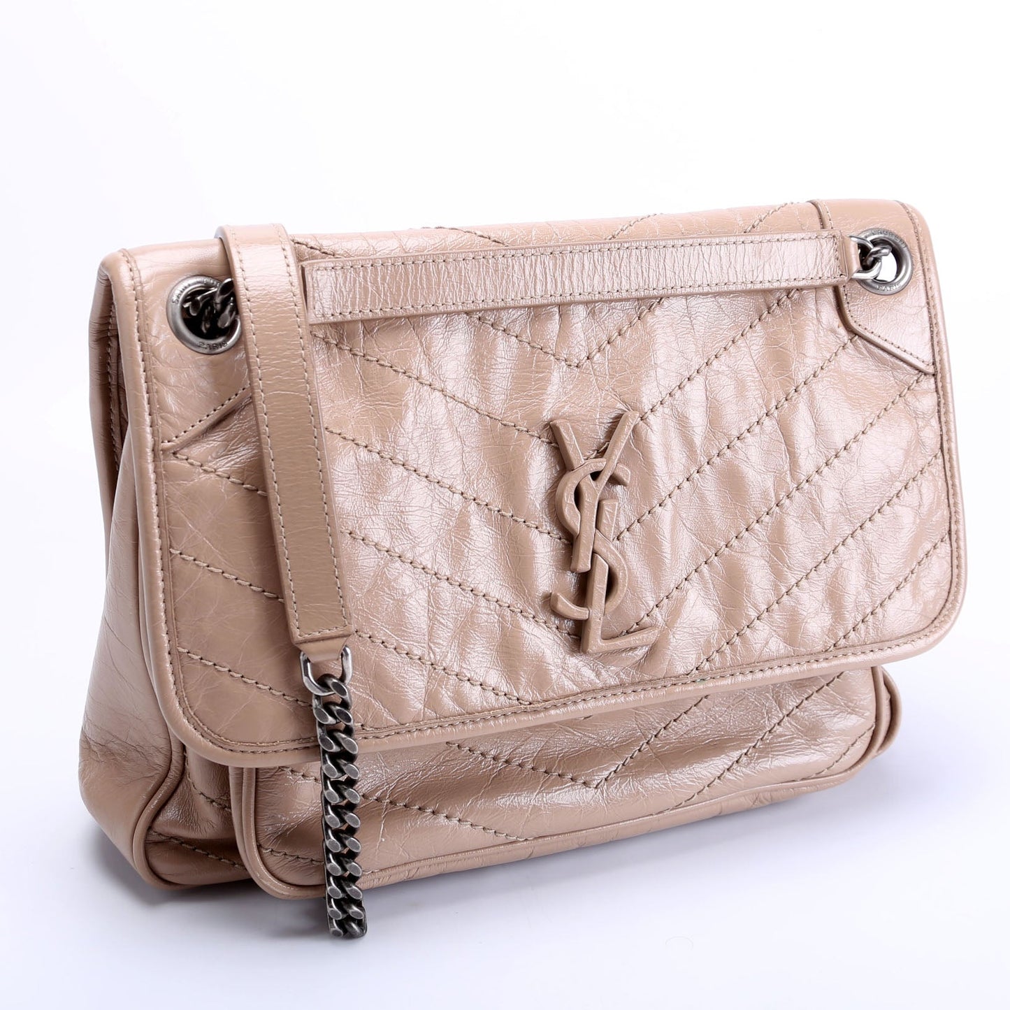 Niki Medium Crinkle Leather 633158 Tan