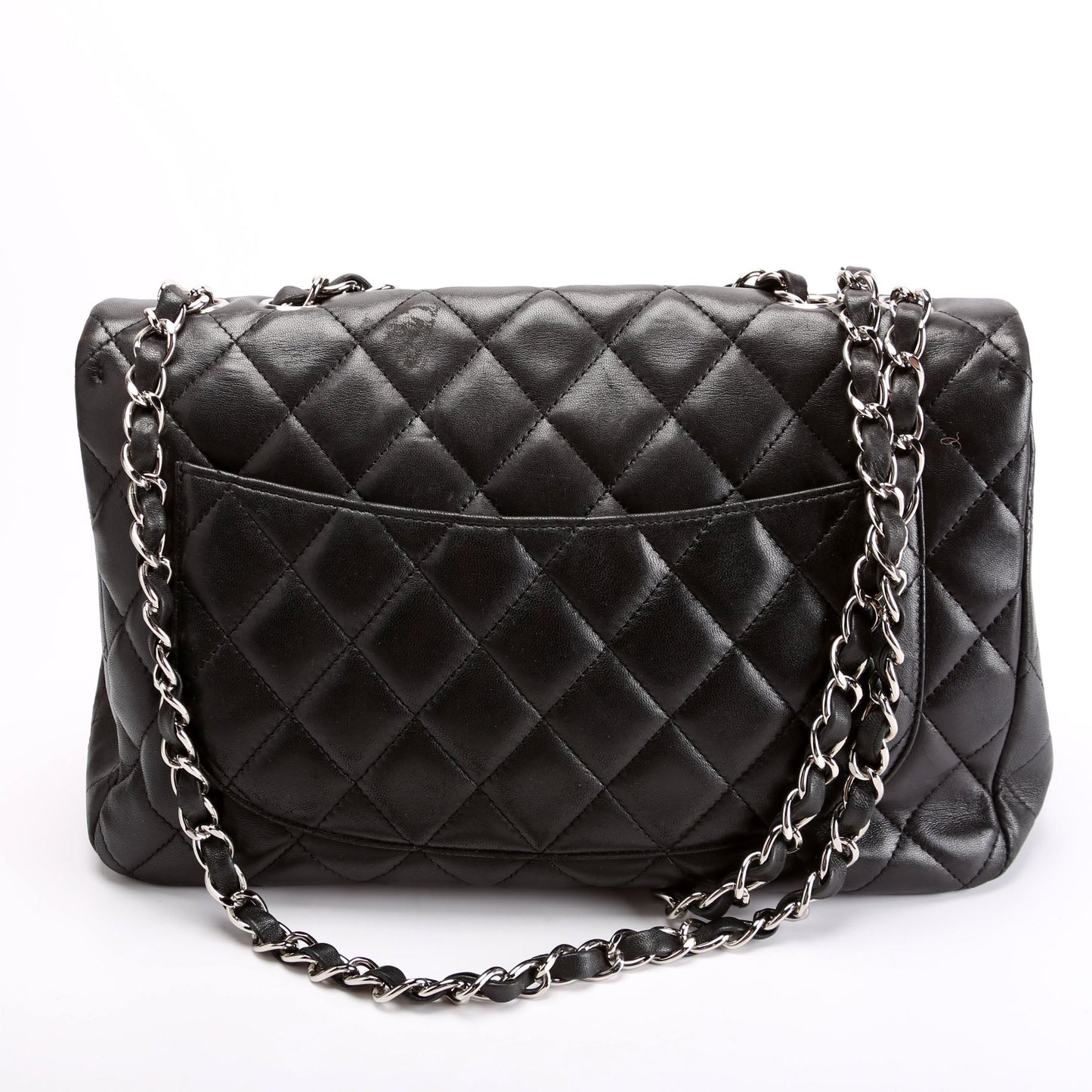 Classic Flap Jumbo Lambskin 10-13M Black