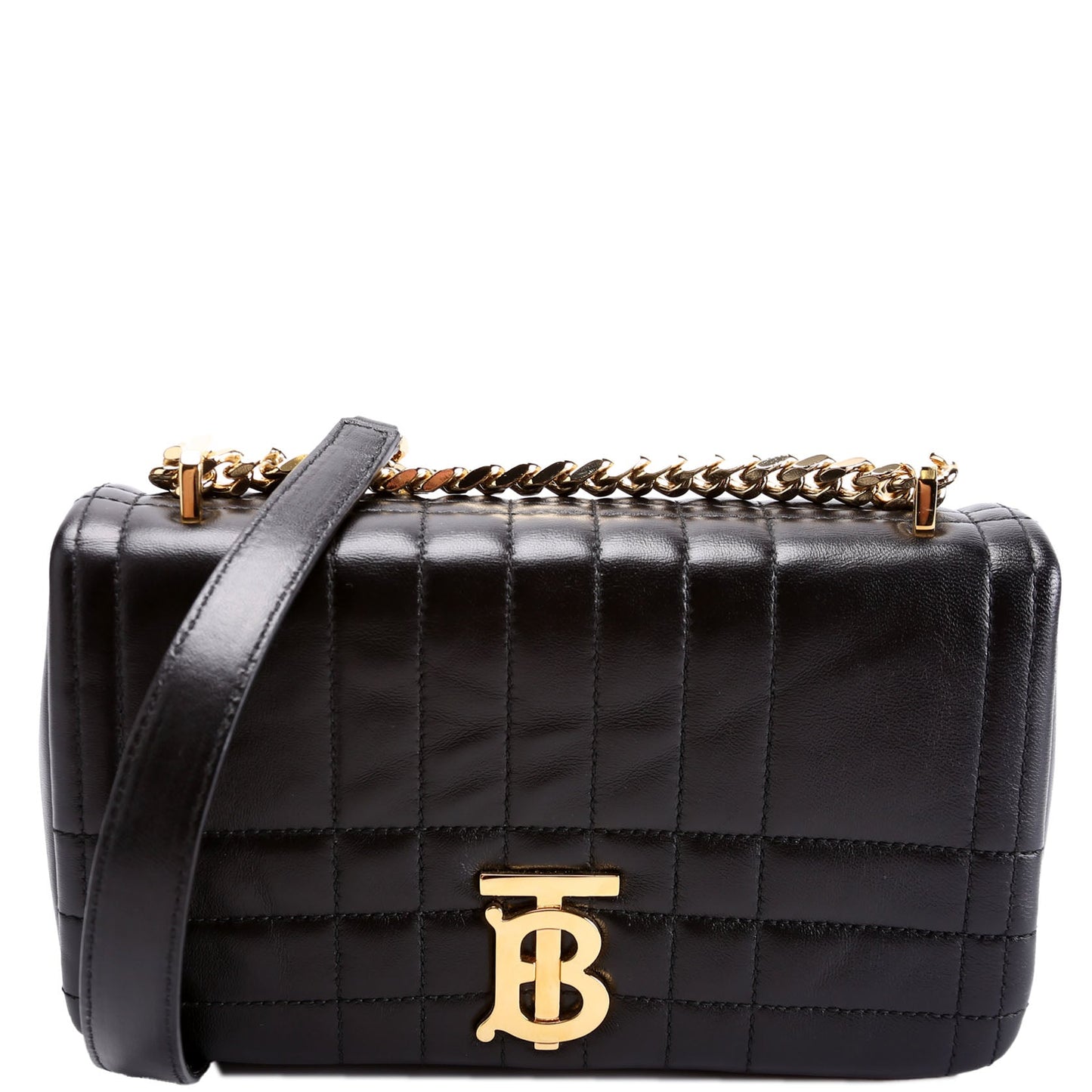 Lola Quilted Flap Small Black