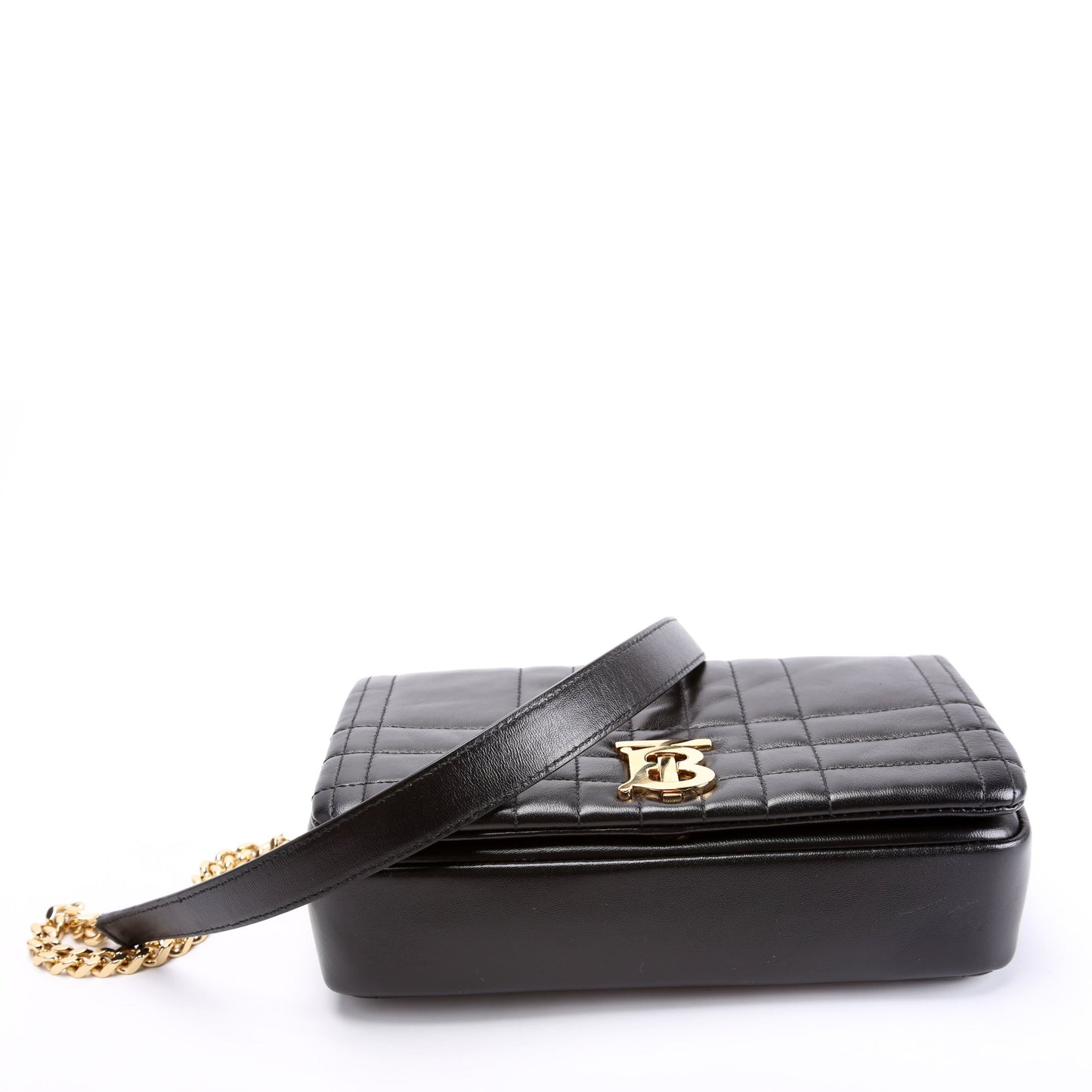 Lola Quilted Flap Small Black