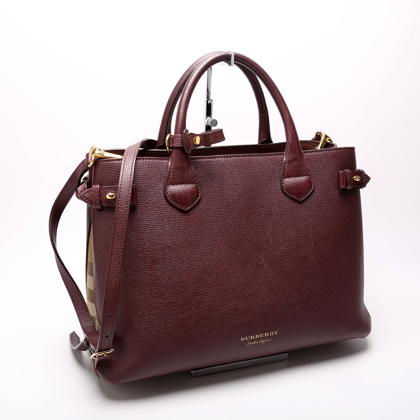 3962178 Banner Tote Medium Burgundy