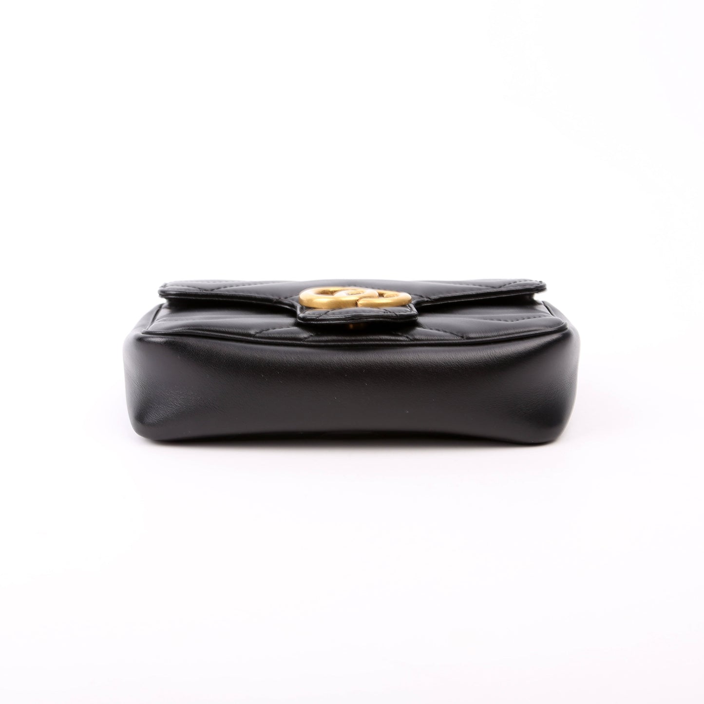 476433 Marmont Leather Super Mini Flap Black