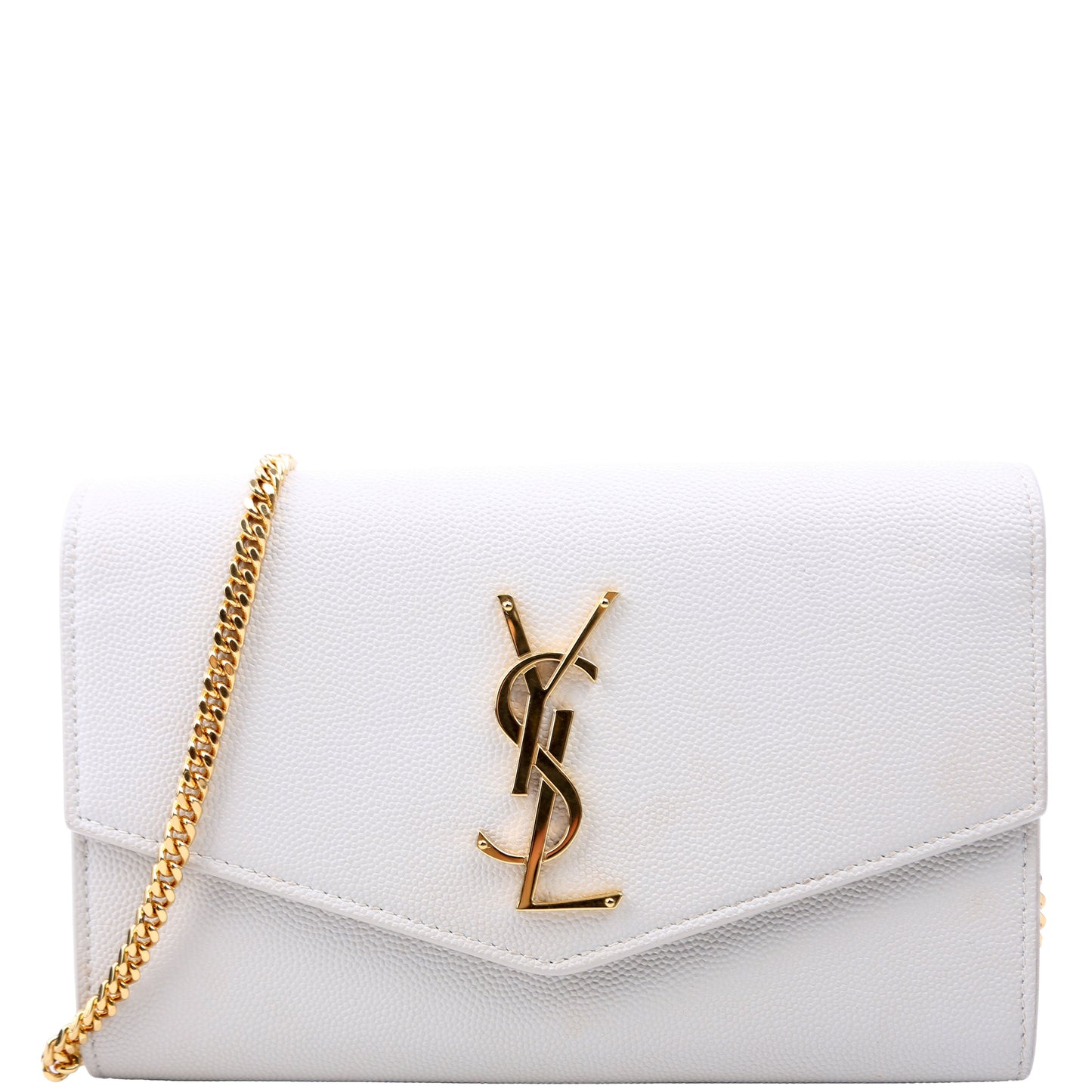 Uptown Chain Wallet Grain Cream
