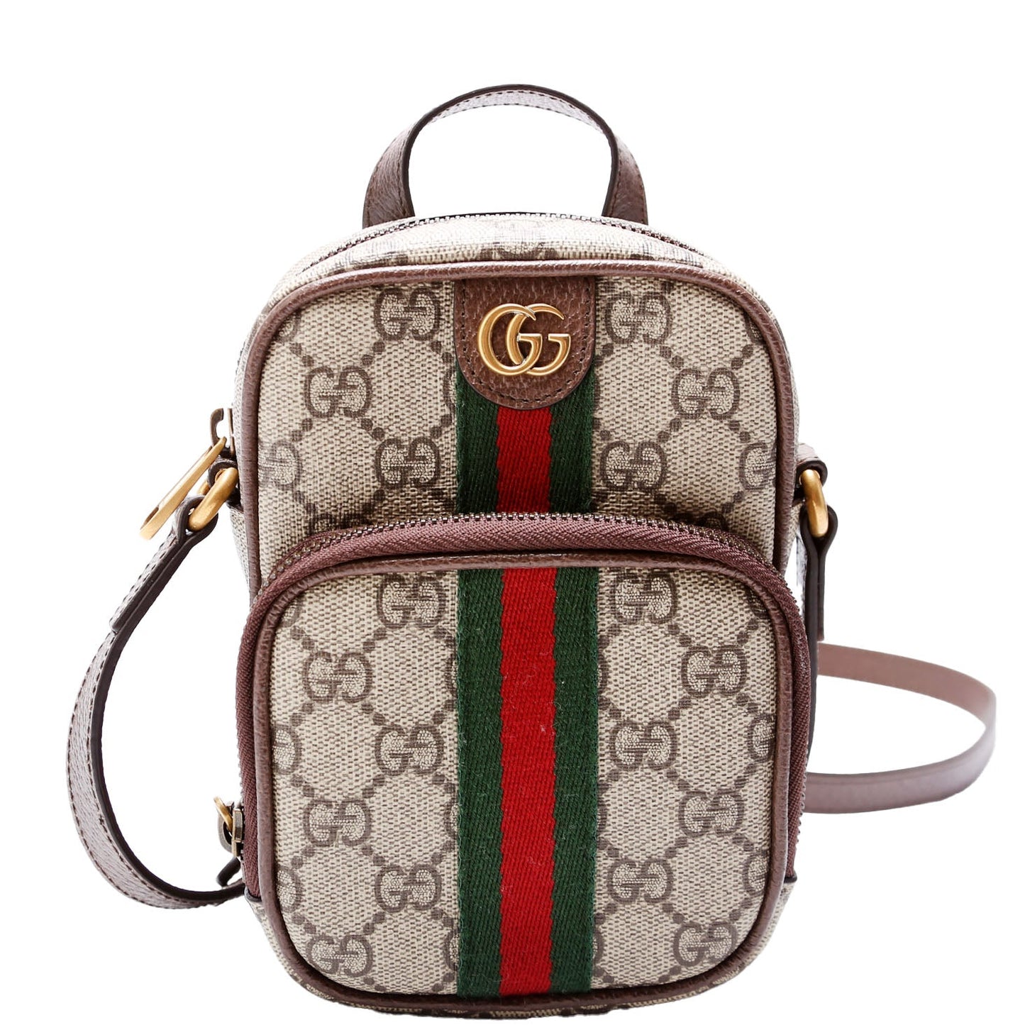 671682 GG Supreme Ophidia Mini Shoulder Bag Brown