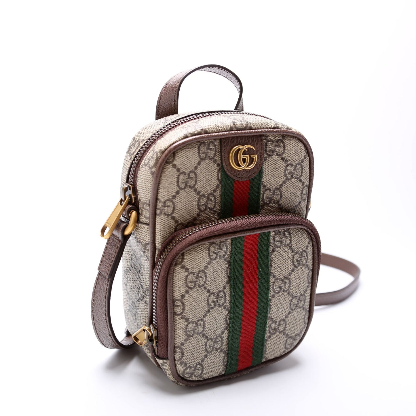 671682 GG Supreme Ophidia Mini Shoulder Bag Brown