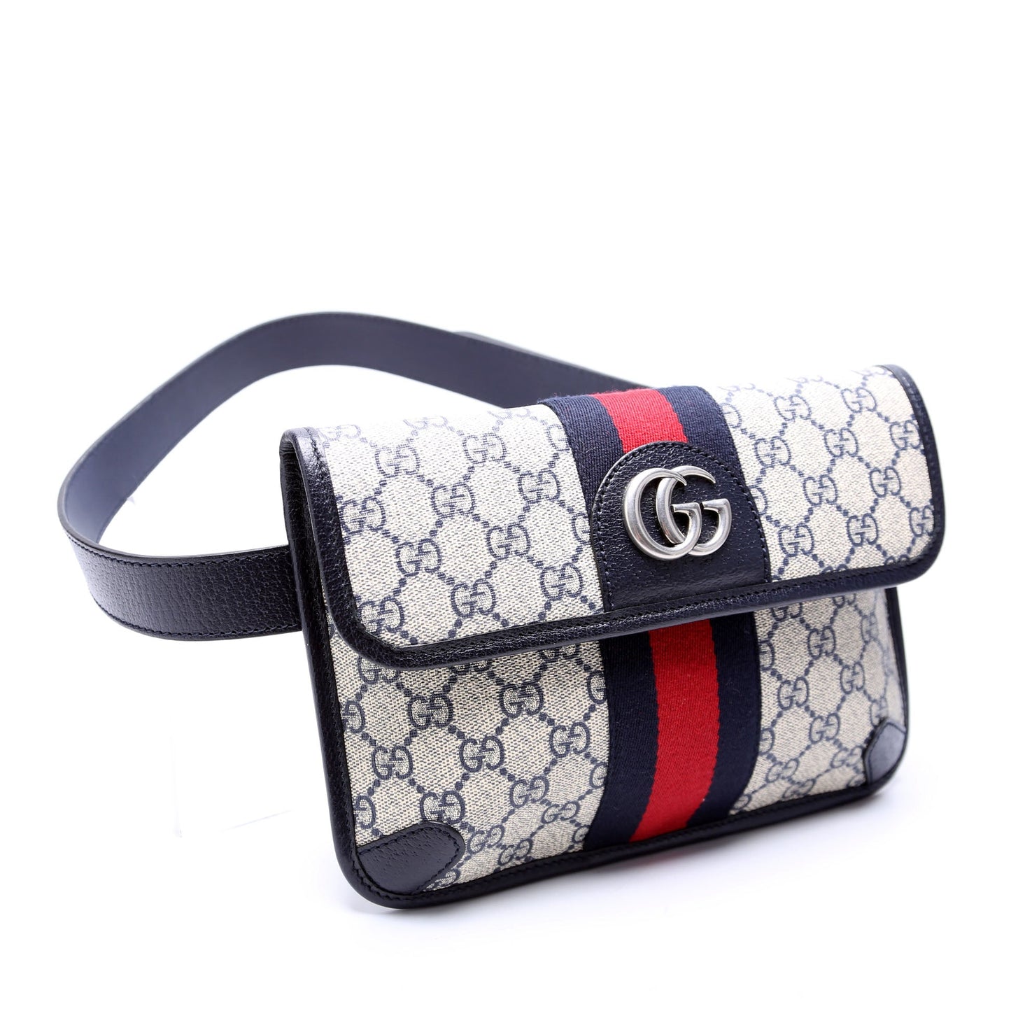 674081 GG Supreme Ophidia Belt Bag Navy