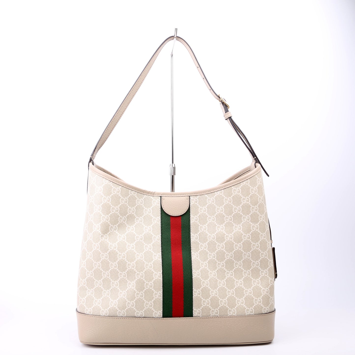 781392 GG Supreme Ophidia Shoulder Large Tan