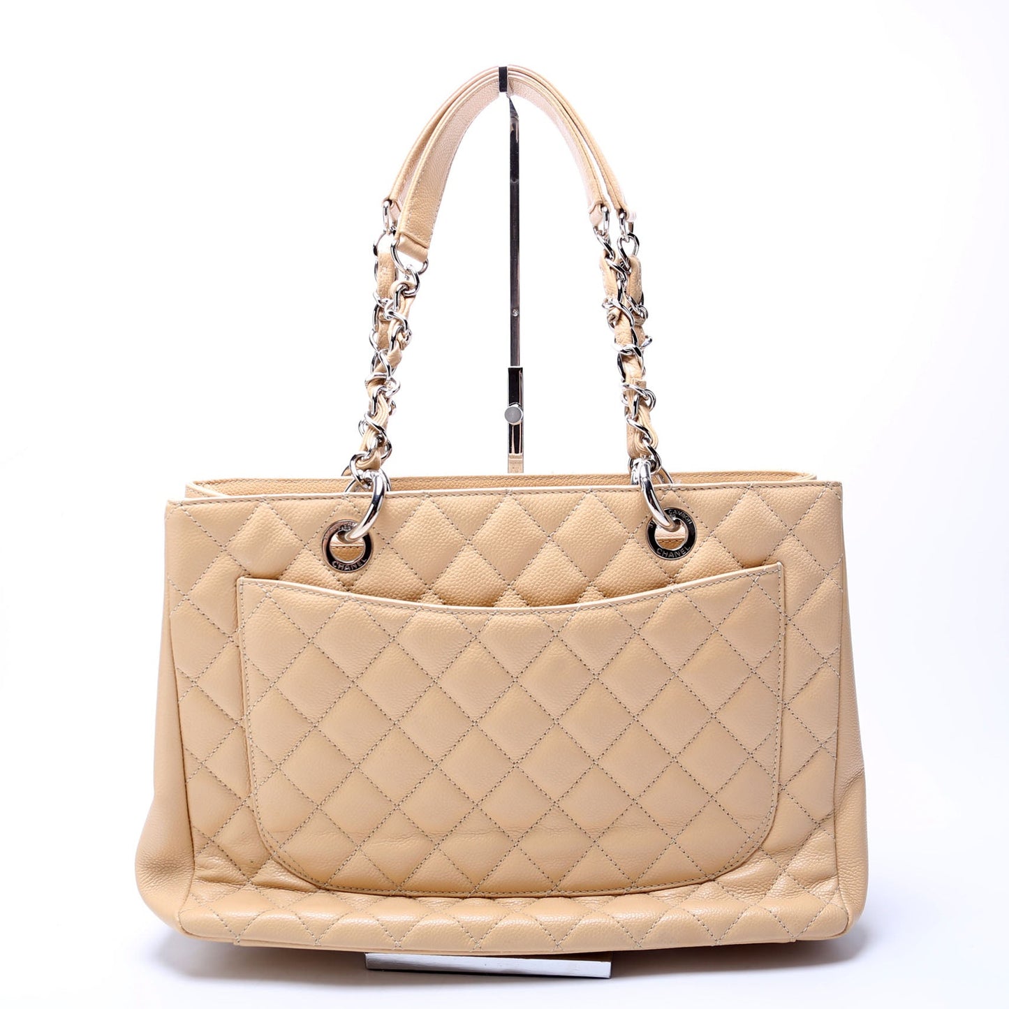 Grand Shopping Tote Caviar Tan