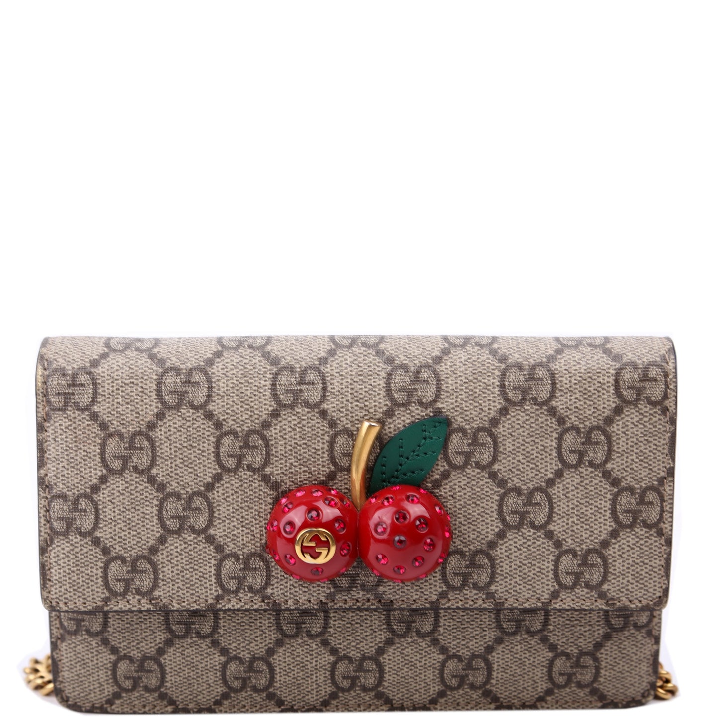 481291 GG Supreme Cherries Mini Bag Red
